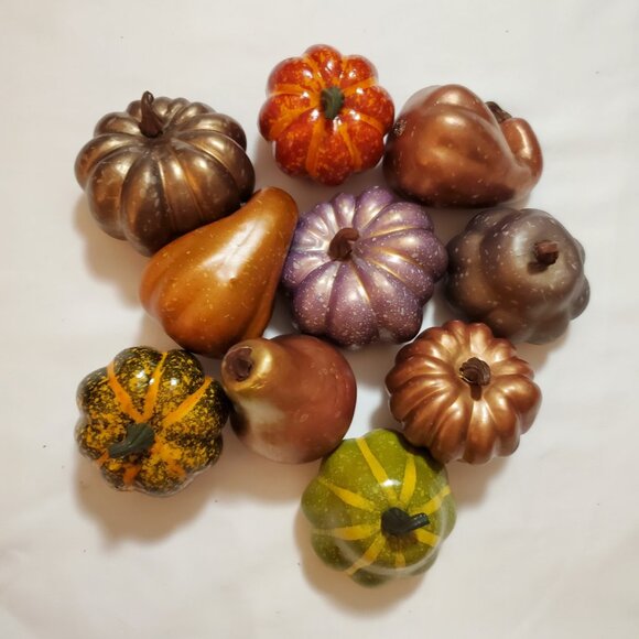 Lot of (10) Assorted Faux Fall Harvest for Your Autumn Display - Picture 3 of 6